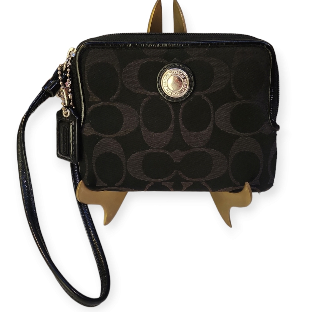 Coach Signature Wristlet Wallet